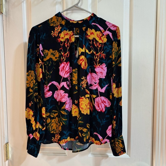 Whistles Digital Bloom Print Blouse, Size 4 - Picture 7 of 12